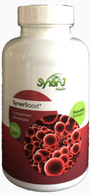 SynerBoost, das stärkste Anti-Aging-Mittel der Welt, Nachfolger des SynerStem der SynerJ-Health-Gruppe, das bis dahin der stärkste natürliche Stimulator in der Welt der Knochenmarkstammzellen war.