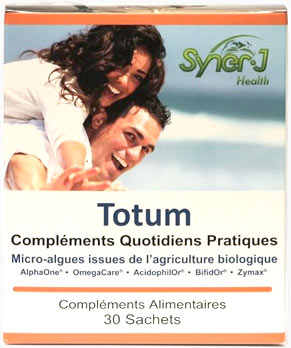 Le Totum : un programme intégral de complémentation, facile et économique, pour vous apporter énergie et prendre soin de votre système digestif. Par le groupe SynerJ-Health, fondé par Jacques Prunier.